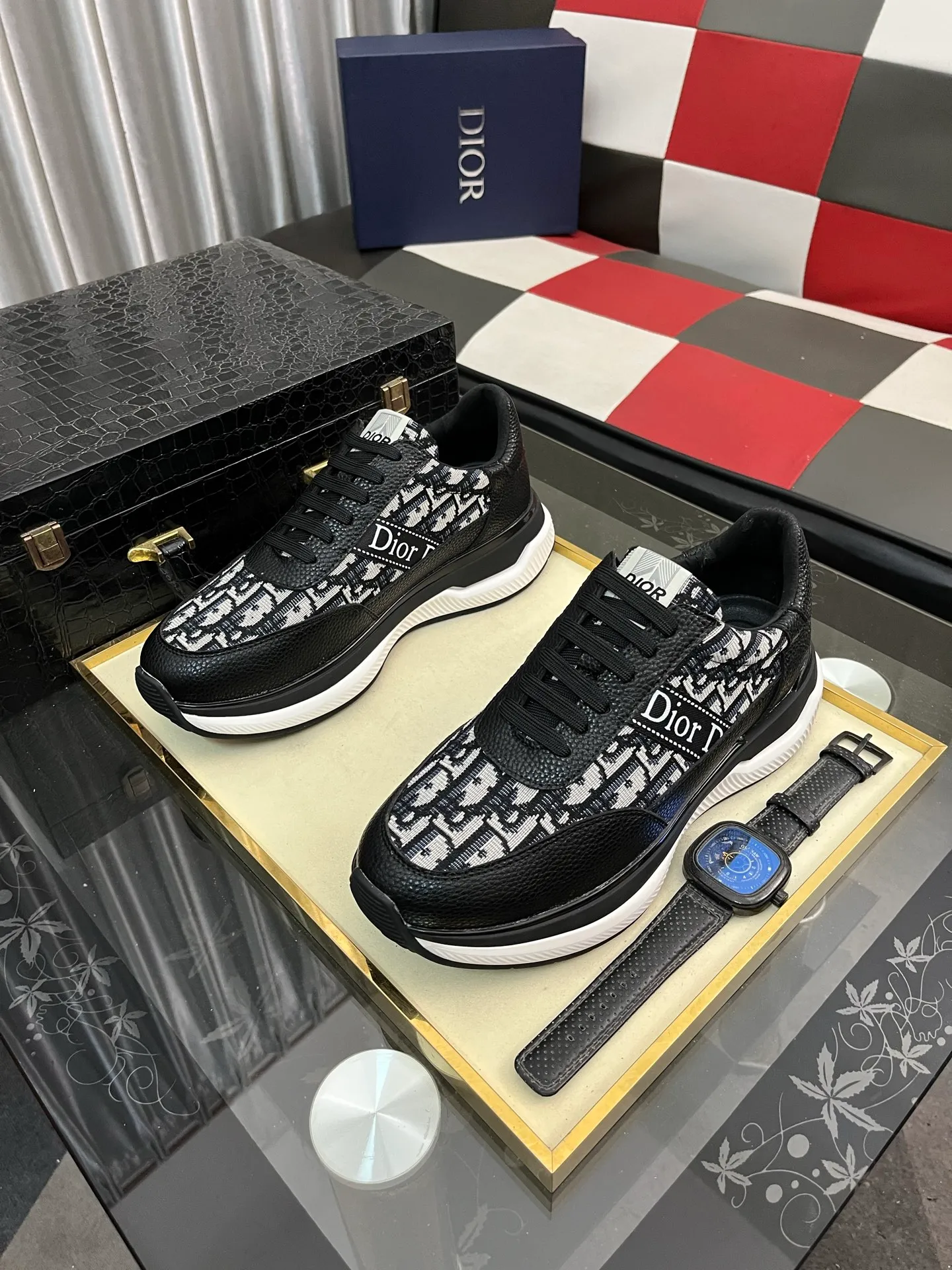 Men's Men's Shoes 💰438⌚️⌚️"Dior DIOR*" latest hot style casual shoes, top brand [seduce] luxury~purchase, top~quality. [Strong] The upper is made of imported breathable cowhide with material ➕ breathable sheepskin feet (•) and fine workmanship. Code number: 38-443️⃣Colors available